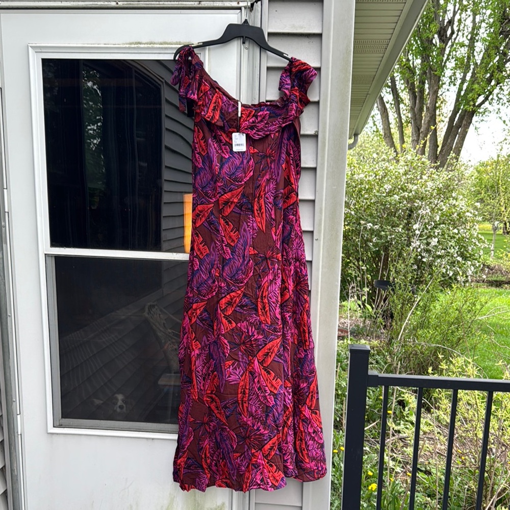 Free People NWT Floral Pink and Purple Women's Dress